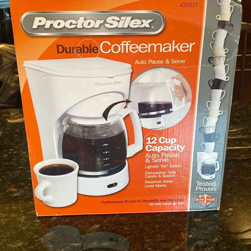 NIB Proctor-Silex 12-Cup Durable Coffeemaker